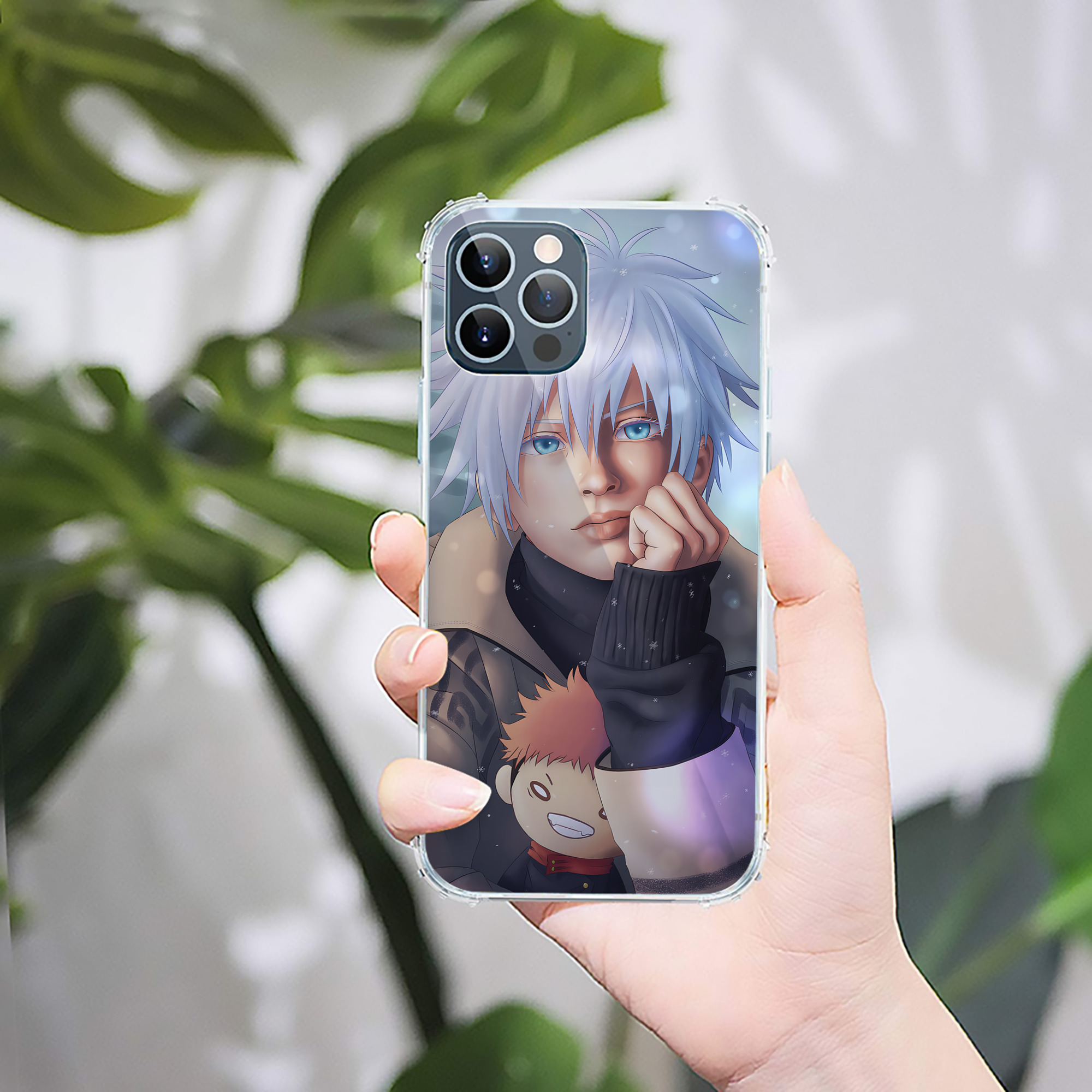 （画像用） 呪術廻戦 Jujutsu Kaisen 【iPhone 12シリーズ対応】透明スマホケース（クリアソフトケース）